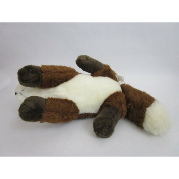 Fox Stuffed Animal Toy White & Brown 11" Body 1994 Plush Creations, Inc. Vintage - Picture 5 of 9